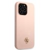 iPhone 13 Pro Max Skal Silicone Metal Logo 4G Light Pink