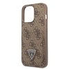 iPhone 13 Pro Skal Double Cardslot Metal Triangle Brun