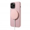 iPhone 13 Pro Skal Leather Backcover Powder Pink