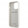 iPhone 13 Pro Skal Real Carbon Metal Logo Silver