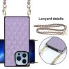 iPhone 13 Pro Skal Square med Strap Lila