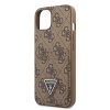 iPhone 13 Skal Double Cardslot Metal Triangle Brun
