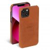 iPhone 13 Skal Leather Cover Cognac
