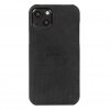 iPhone 13 Skal Leather Cover Svart