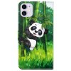 iPhone 14 Etui Motiv Panda i Bambus træ