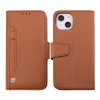 iPhone 14 Fodral Utfällbart Kortfack Brun