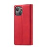 iPhone 14 Plus Etui med Kortholder Flip Rød