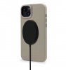 iPhone 14 Plus Skal Leather Embossed Backcover Clay