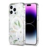 iPhone 14 Pro Max Skal Blommönster MagSafe Vit