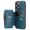 iPhone 14 Pro Max Skal C20 Kortfack Dragkedja Petrol