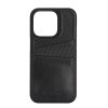 iPhone 14 Pro Max Skal Leather CardCover Svart