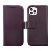 iPhone 14 Pro Fodral Äkta läder Kortfack Lila