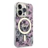 iPhone 14 Pro Skal Flower MagSafe Rosa