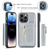 iPhone 14 Pro Skal M3 Series Löstagbar Korthållare Silver