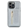 iPhone 14 Pro Skal M3 Series Löstagbar Korthållare Silver