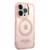 iPhone 14 Pro Skal Translucent MagSafe Rosa