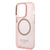 iPhone 14 Pro Skal Translucent MagSafe Rosa