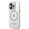 iPhone 14 Pro Skal Transparent MagSafe Guld Transparent