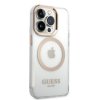 iPhone 14 Pro Skal Transparent MagSafe Guld Transparent