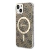 iPhone 14 Skal 4G Pattern MagSafe Brun