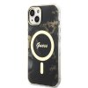 iPhone 14 Skal Golden Marble MagSafe Svart