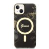 iPhone 14 Skal Golden Marble MagSafe Svart