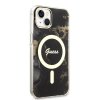 iPhone 14 Skal Golden Marble MagSafe Svart