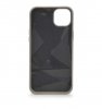 iPhone 14 Skal Leather Embossed Backcover Clay