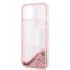 iPhone 14 Skal Liquid Glitter Big Logo Rosa