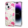 iPhone 14 Plus/iPhone 15 Plus Skal Blommönster MagSafe Röd Grön