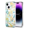 iPhone 14 Plus/iPhone 15 Plus Skal Blommönster MagSafe Turkos