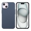 iPhone 15 Plus Skal Kolfibermönster Blå