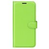 iPhone 15 Pro Max Fodral Litchi Grön