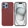 iPhone 15 Pro Max Skal Kolfibermönster Röd