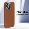 iPhone 15 Pro Max Skal Lädertextur MagSafe Brun