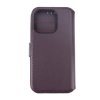 iPhone 15 Pro Fodral Äkta Läder Lila