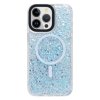 iPhone 15 Pro Skal Glitter MagSafe Blå