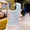 iPhone 15 Pro Skal Glitter MagSafe Blå