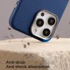 iPhone 15 Pro Skal Litchi Pattern Series MagSafe Grå