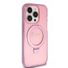 iPhone 15 Pro Skal Ring Stand Glitter MagSafe Rosa