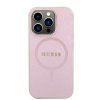 iPhone 15 Pro Skal Saffiano MagSafe Rosa