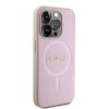 iPhone 15 Pro Skal Saffiano MagSafe Rosa