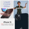 iPhone 15 Skal Liquid Crystal Glitter Rose Quartz