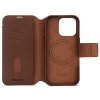 iPhone 16 Pro Fodral Leather Detachable Wallet Tan