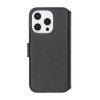 iPhone 16 Pro Max Fodral Äkta läder Kortfack Svart