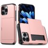 iPhone 16 Pro Max Skal Card Slide Roseguld