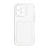 iPhone 16 Pro Skal Korthållare Stöttåligt Transparent