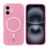 iPhone 16 Skal Glitter MagSafe Rosa