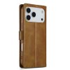 iPhone 17 Pro Fodral med Kortfack Stativfunktion Ljusbrun