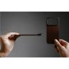 iPhone 17 Pro Max Skin Mag Leather Back Rustic Brown